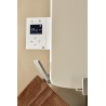 Radiateur sèche-serviettes connecté Amarilis mât à gauche 650W beige/blanc - ATLANTIC - 862580