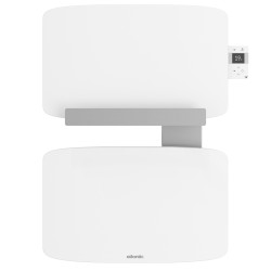 Radiateur sèche-serviettes connecté Amarilis mât à droite 430W blanc/gris - ATLANTIC - 862581