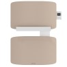 Radiateur sèche-serviettes connecté Amarilis mât à droite 430W beige/blanc - ATLANTIC - 862583