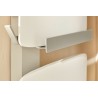 Radiateur sèche-serviettes connecté Amarilis mât à gauche 430W beige/blanc - ATLANTIC - 862586