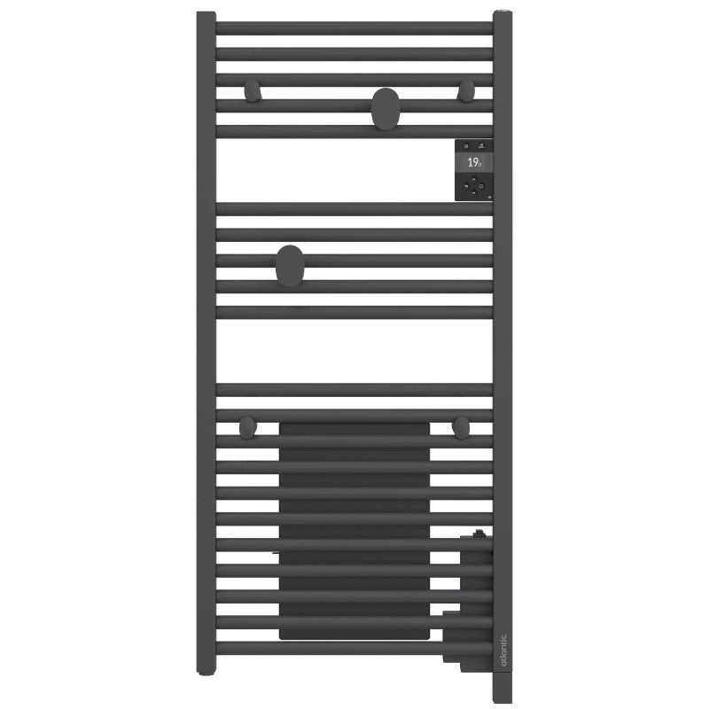 ATLANTIC - Radiateur sèche-serviettes connecté Doris 750W Noir - 850479