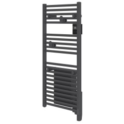 ATLANTIC - Radiateur sèche-serviettes connecté Doris avec soufflerie 1500W Anthracite - 851231