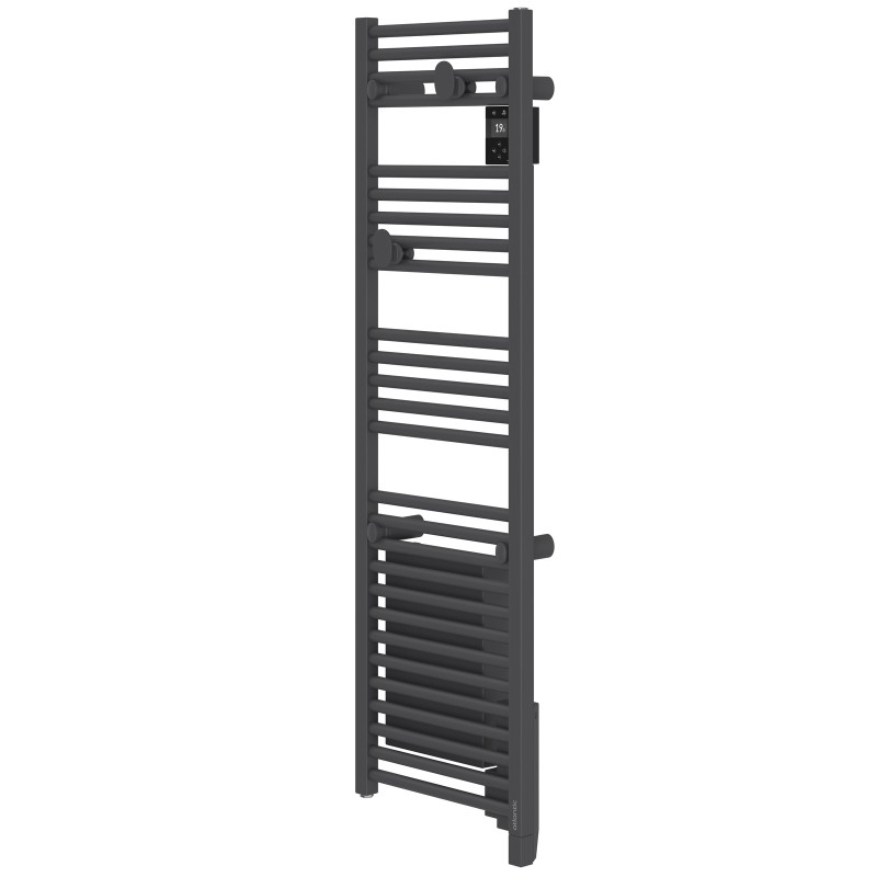 ATLANTIC - Radiateur sèche-serviettes connecté Doris étroit 500W Anthracite - 851275