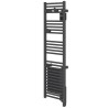 ATLANTIC - Radiateur sèche-serviettes connecté Doris avec soufflerie étroit 1500W Anthracite - 851288