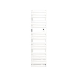 ATLANTIC - Radiateur sèche-serviettes connecté Adelis étroit avec soufflerie 1500W Blanc Brillant - 862770