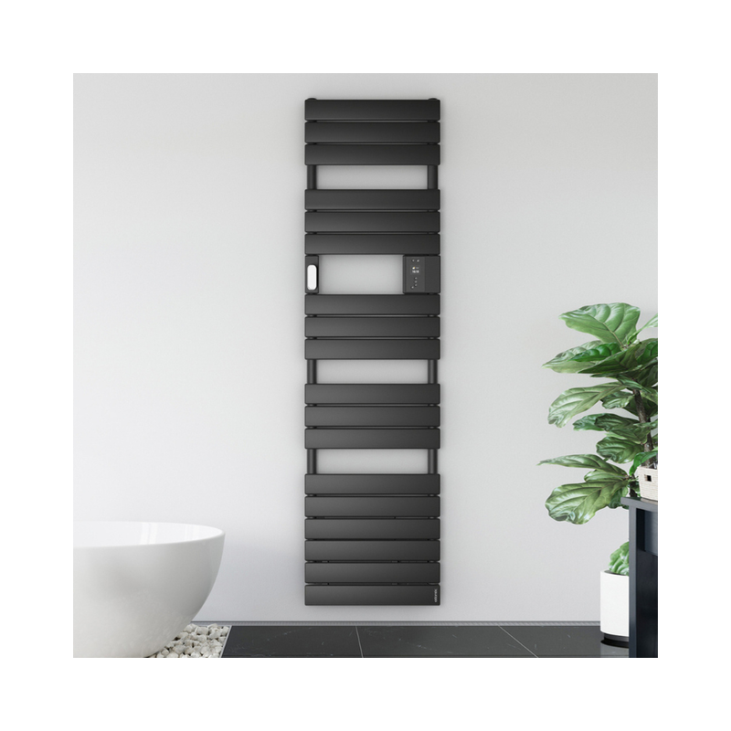 ATLANTIC - Radiateur sèche-serviettes connecté Adelis étroit 750W Blanc Carat - 861927