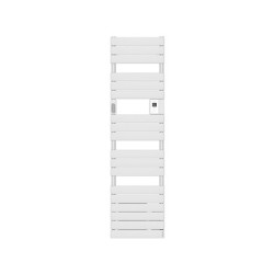 ATLANTIC - Radiateur sèche-serviettes connecté Adelis étroit avec soufflerie 1750W Blanc Carat - 861936