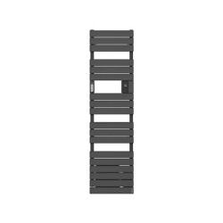 ATLANTIC - Radiateur sèche-serviettes connecté Adelis étroit avec soufflerie 1750W Anthracite - 861939