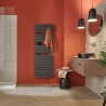 ATLANTIC - Sèche-serviettes connecté Nefertiti avec soufflerie mât à droite 1750W anthracite - 850075