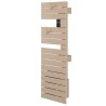 ATLANTIC - Sèche-serviettes connecté Nefertiti étroit avec soufflerie mât gauche 1600W beige - 850603