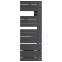 ATLANTIC - Sèche-serviettes connecté Nefertiti étroit mât droite 600W graphite - 850631