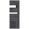 ATLANTIC - Sèche-serviettes connecté Nefertiti étroit mât droite 600W graphite - 850631