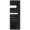 ATLANTIC - Sèche-serviettes connecté Nefertiti étroit mât gauche 500W noir - 850637