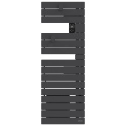ATLANTIC - Sèche-serviettes connecté Nefertiti étroit mât gauche 500W anthracite - 850639