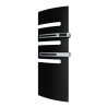 Sèche-serviettes connecté Serenis Premium mât à droite 1750W noir - ATLANTIC - 850661