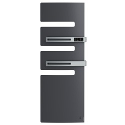 Sèche-serviettes connecté Serenis Premium mât à droite 1750W graphite - ATLANTIC - 850665