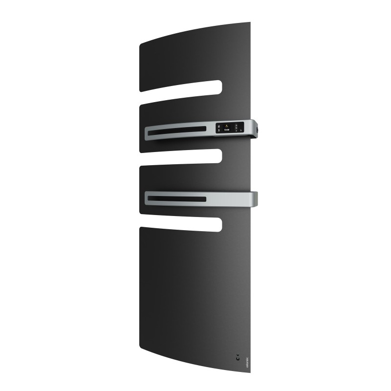 Sèche-serviettes connecté Serenis Premium mât à gauche 1750W anthr - ATLANTIC - 850666