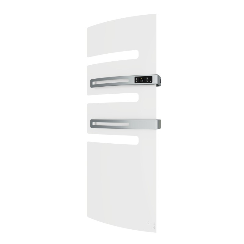 Sèche-serviettes connecté Serenis Premium mât à droite 1750W blanc bri - ATLANTIC - 850669