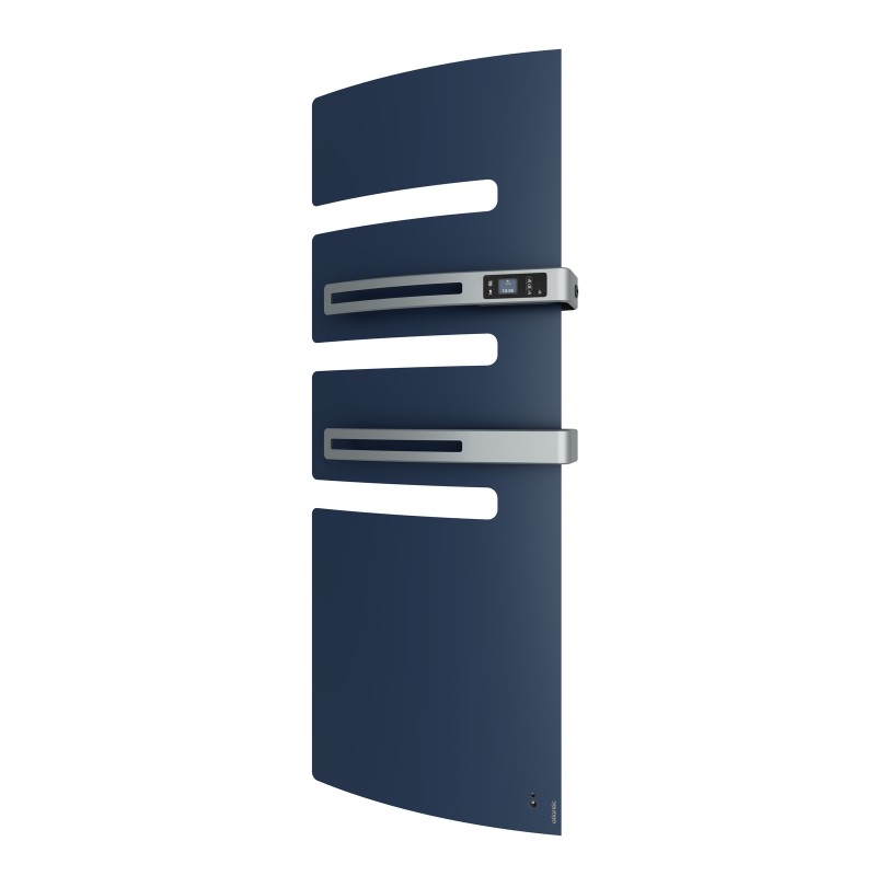 Sèche-serviettes connecté Serenis Premium mât à gauche 1750W bleu prf - ATLANTIC - 850670