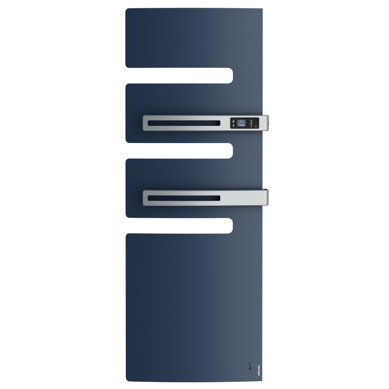 Sèche-serviettes connecté Serenis Premium mât à droite 1750W bleu prf - ATLANTIC - 850671