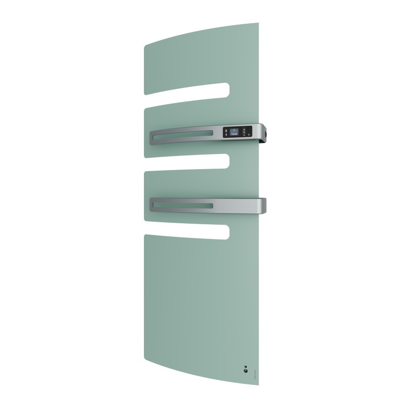 Sèche-serviettes connecté Serenis Premium mât à gauche 1750W vert eau - ATLANTIC - 850672