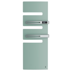 Sèche-serviettes connecté Serenis Premium mât à droite 1750W vert eau - ATLANTIC - 850673
