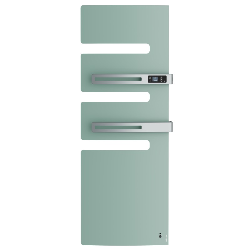 Sèche-serviettes connecté Serenis Premium mât à droite 1750W vert eau - ATLANTIC - 850673