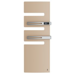 Sèche-serviettes connecté Serenis Premium mât à gauche 1750W beige - ATLANTIC - 850674