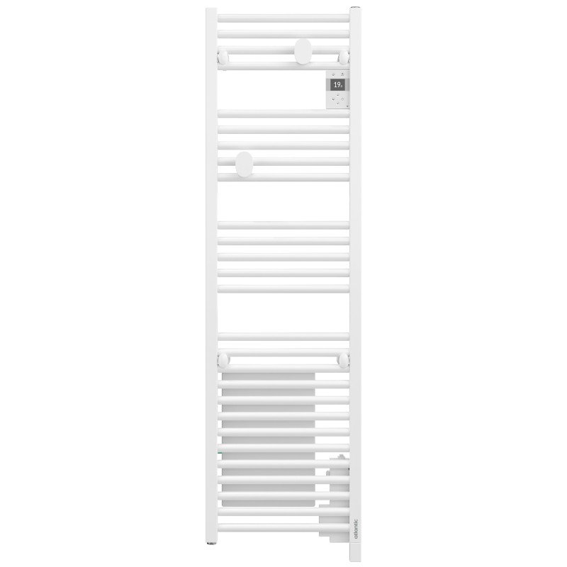 Radiateur sèche-serviettes connecté Doris digital étroit 500W blanc brillant - ATLANTIC - 851329
