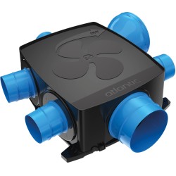 VMC simple flux hygroréglable plate 4 sanitaires Hygrocosy BC FLEX groupe seul - ATLANTIC - 412279