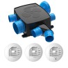 Kit VMC simple flux hygroréglable plate 6 sanitaires + 3 bouches Hygrocosy BC FLEX - ATLANTIC - 412278