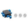 Kit VMC simple flux hygroréglable plate 6 sanitaires + 3 bouches Hygrocosy BC FLEX - ATLANTIC - 412278