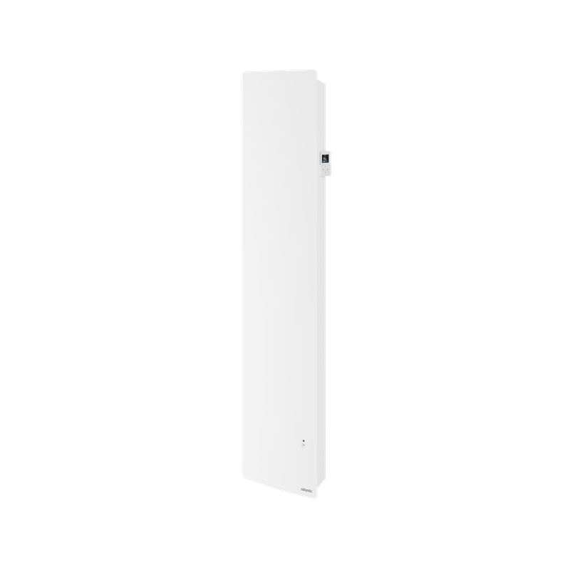 Radiateur connecté avec pilotage intelligent vertical étroit 1000W blanc carat AGILIA+ - ATLANTIC