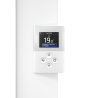 Radiateur connecté avec pilotage intelligent vertical étroit 1800W blanc carat AGILIA+ - ATLANTIC