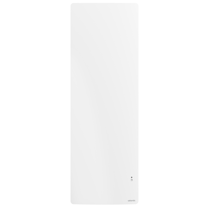 Radiateur connecté avec pilotage intelligent vertical 1000W blanc carat NIRVANA+ - ATLANTIC