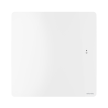 Radiateur connecté avec pilotage intelligent horizontal 1500W blanc carat NIRVANA+ - ATLANTIC