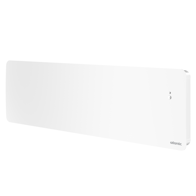 Radiateur connecté avec pilotage intelligent plinthe 750W blanc carat NIRVANA+ - ATLANTIC