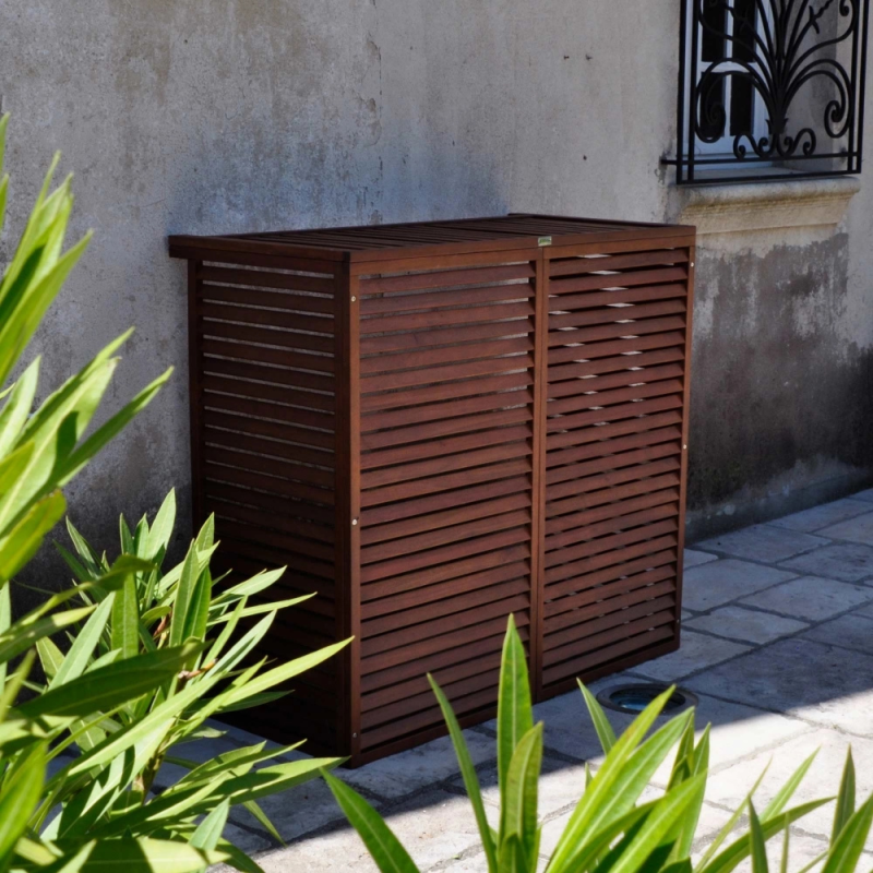 Cache unité extérieure bois - DECOCLIM