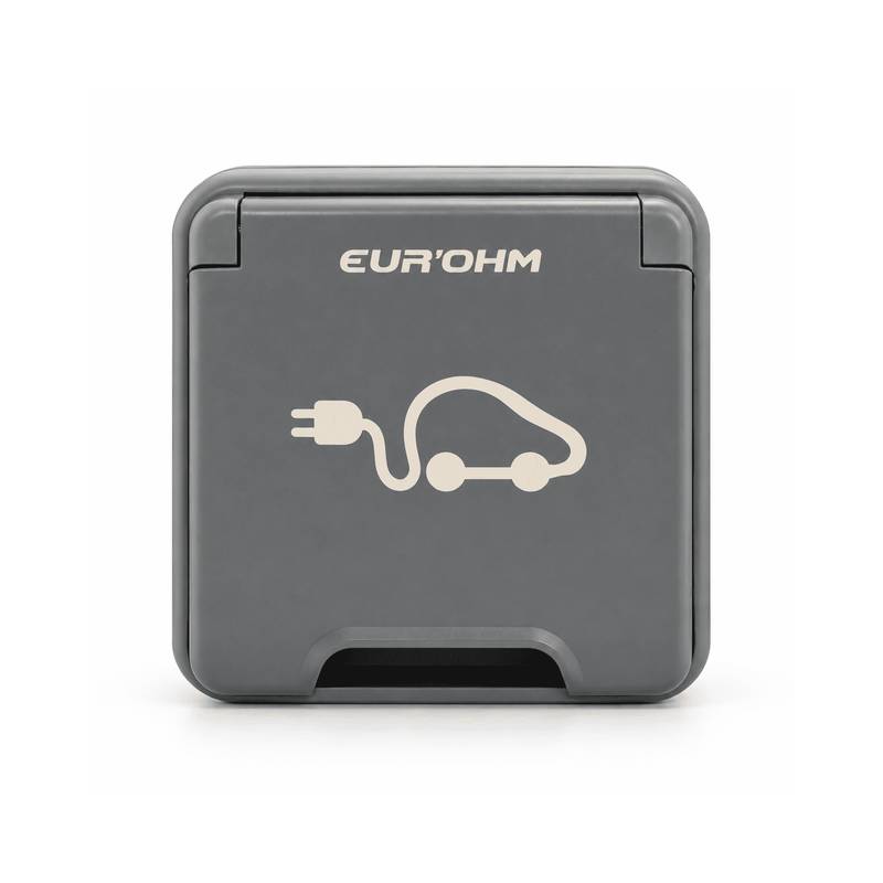 Kit prêt à poser prise de recharge VE 3,7 kW 16A 230V protection différentielle - OXXO - EUR'OHM - 19500