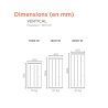 THERMOR - Radiateur Chaleur douce Ovation 3 vertical gris ardoise 2000W - 430704
