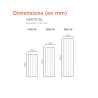 THERMOR - Radiateur chaleur douce connecté Bilbao 4 vertical 1000W Blanc brillant - 494832
