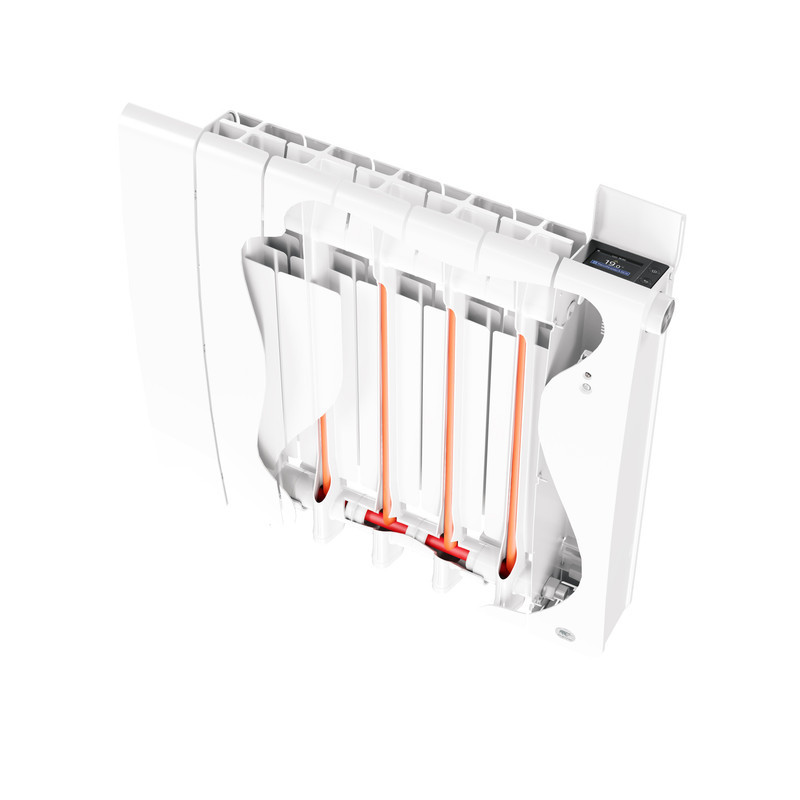 THERMOR - Radiateur chaleur douce connecté Bilbao 4 vertical 1800W Gris ardoise - 494840