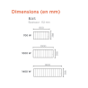 THERMOR - Radiateur chaleur douce connecté Bilbao 4 bas 1000W Gris ardoise - 494842