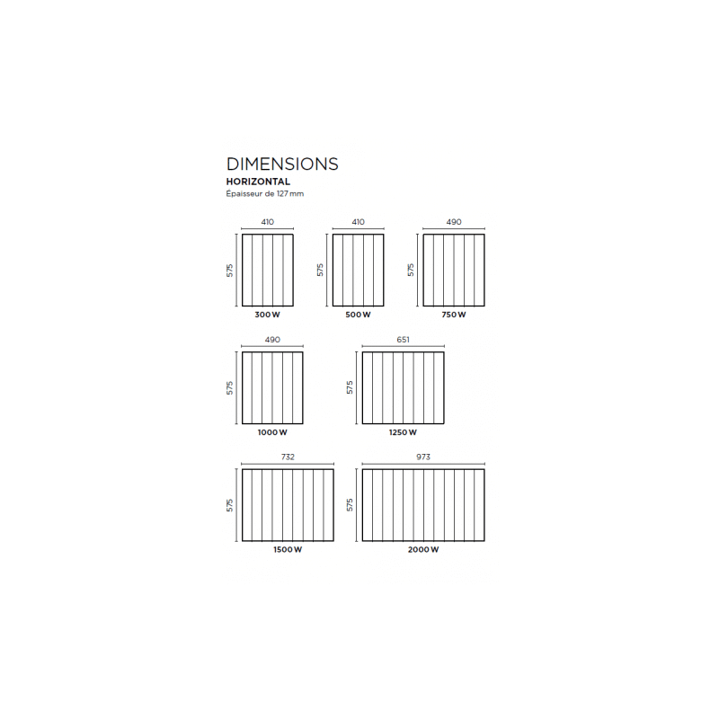 Pack 3 radiateurs électriques 1000 W + 1 radiateur 1500 W Baléares 2 - THERMOR