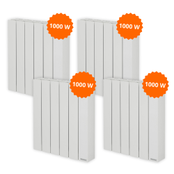 Pack 4 radiateurs électriques 1000 W Baléares 2 - THERMOR