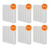 Pack 6 radiateurs électriques 1000 W Baléares 2 - THERMOR