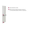 THERMOR - Sèche-serviettes Toscane eau chaude 989W gris ardoise - 499404