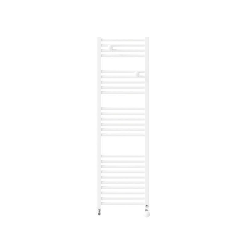 Sèche-serviettes eau chaude Riva 4 étroit 500W avec collecteurs blanc brillant - THERMOR - 471606