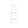 Sèche-serviettes eau chaude Riva 4 étroit 500W avec collecteurs blanc brillant - THERMOR - 471606