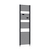 Sèche-serviettes eau chaude Riva 4 717W avec collecteurs noir - THERMOR - 471613